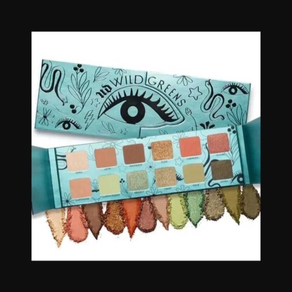 Urban Decay WILD GREENS EYESHADOW PALETTE /earth toned neutrals NIB